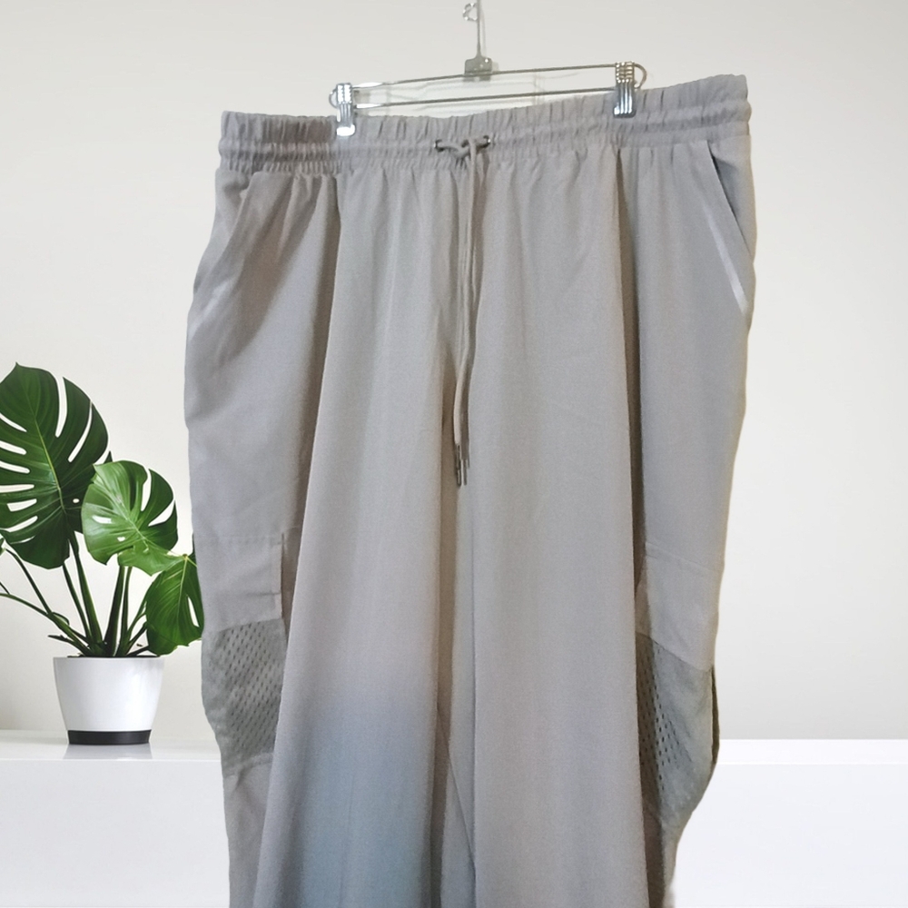 NINE WEST 3X Women's Grey Active Wear Cargo Quick Dry Joggers EUC